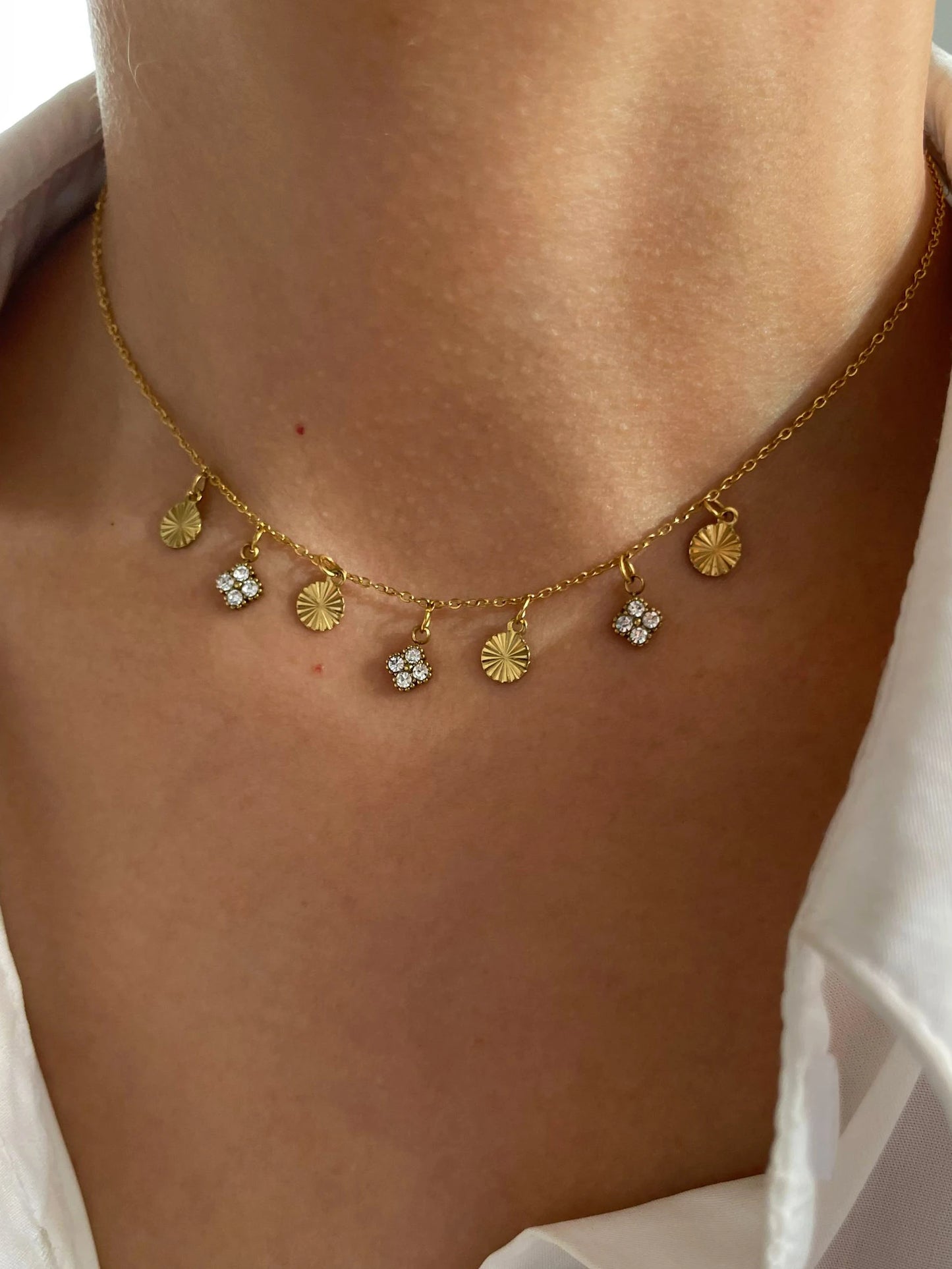 Iced Clover Choker