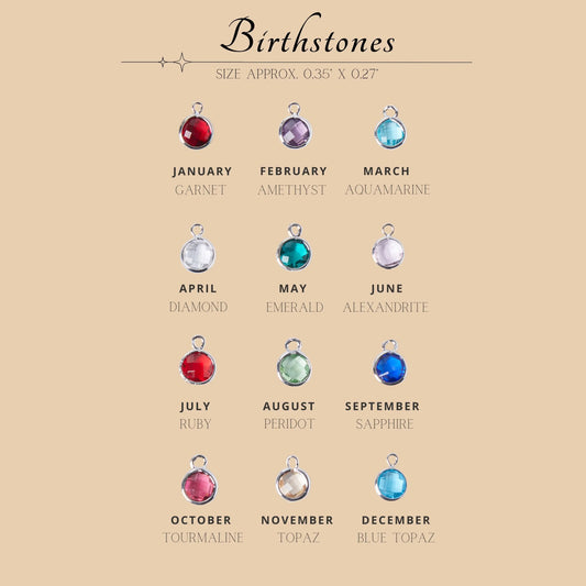 Birthstone Lock with Custom Names