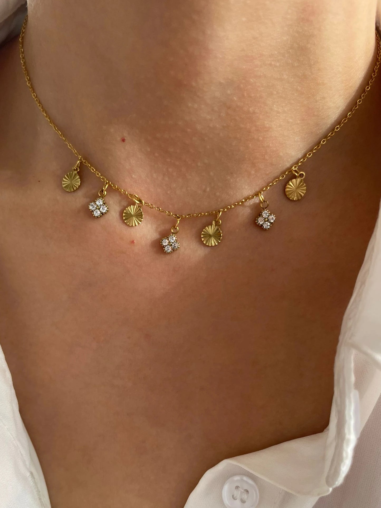 Iced Clover Choker