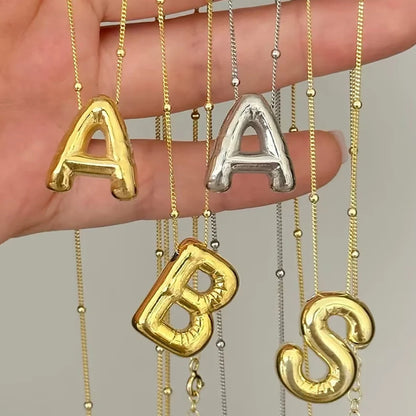 Balloon Bubble Initials Necklace