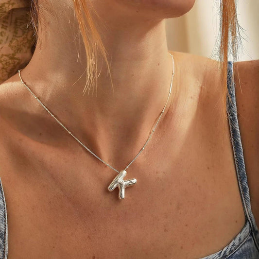 Balloon Bubble Initials Necklace